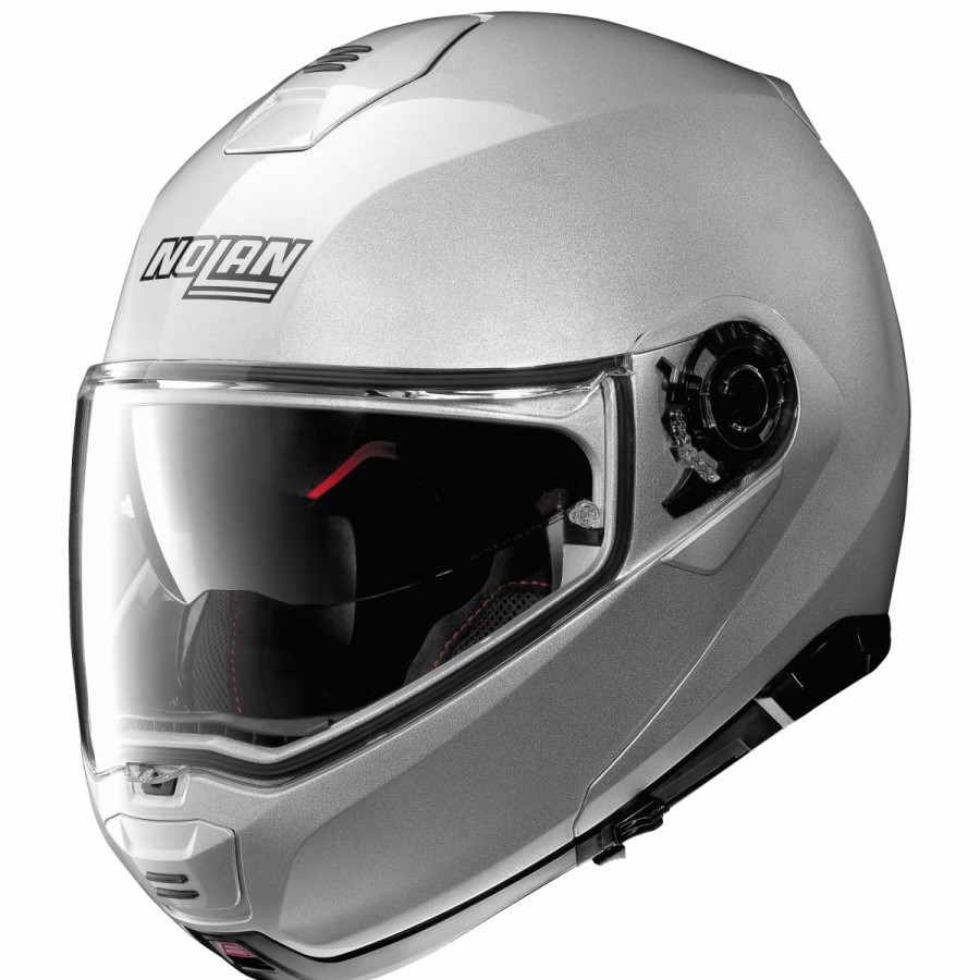 Helmets * | Nolan N100-5 Platinum Silver Modular Helmet