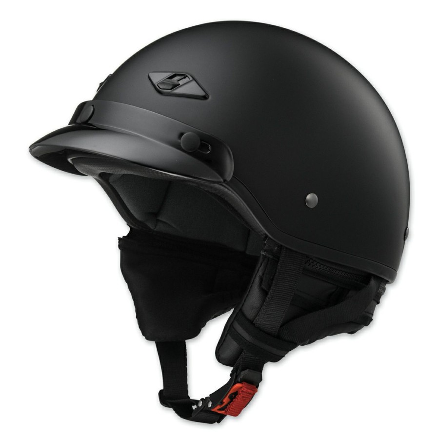 Helmets * | Ls2 Bagger Matte Black Half Helmet