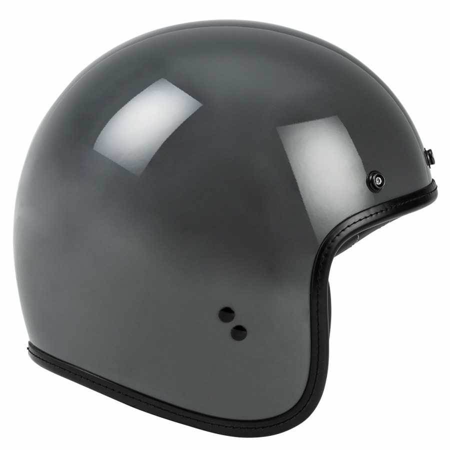 Helmets * | Highway 21 Grey .38 Retro Open Face Helmet