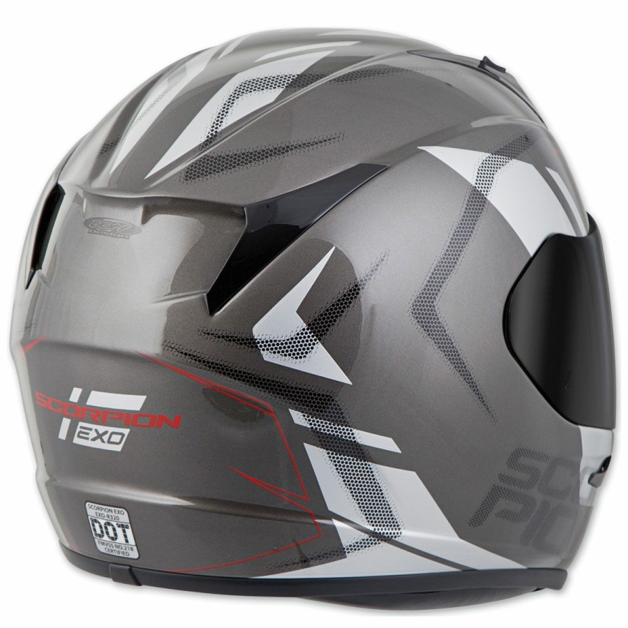 Helmets * | Scorpion Exo Exo-R320 Endeavor Gray/Silver Full Face Helmet