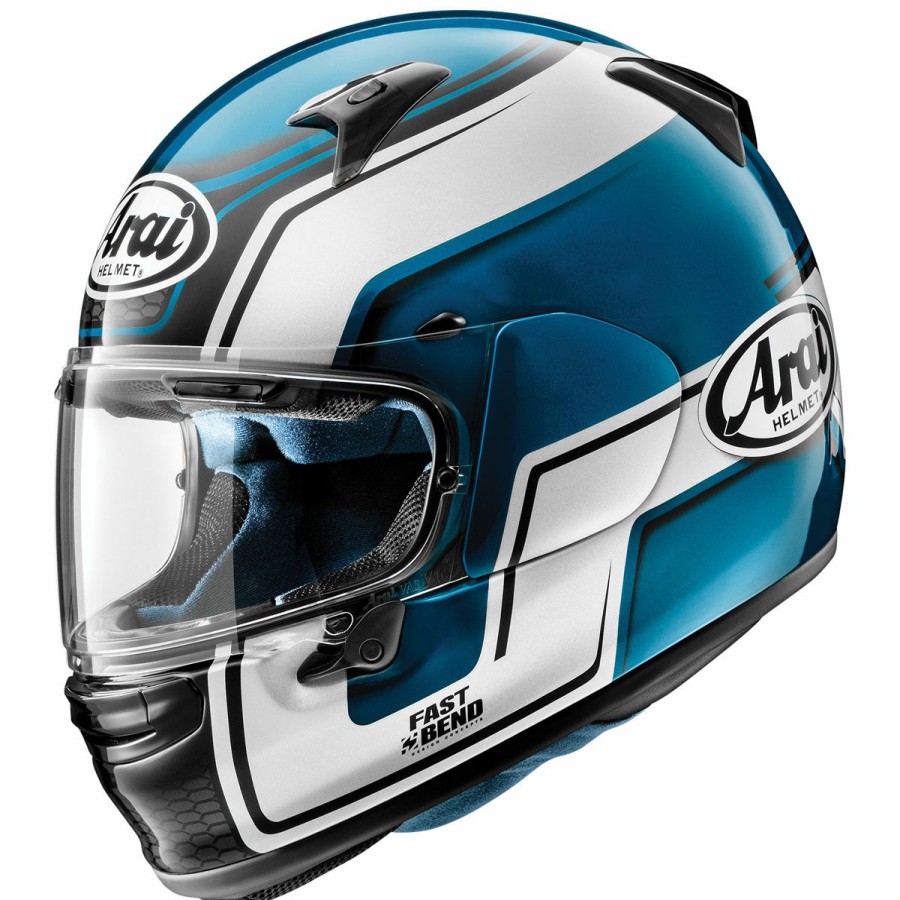 Helmets * | Arai Helmet Arai Regent-X Bend Blue Full Face Helmet