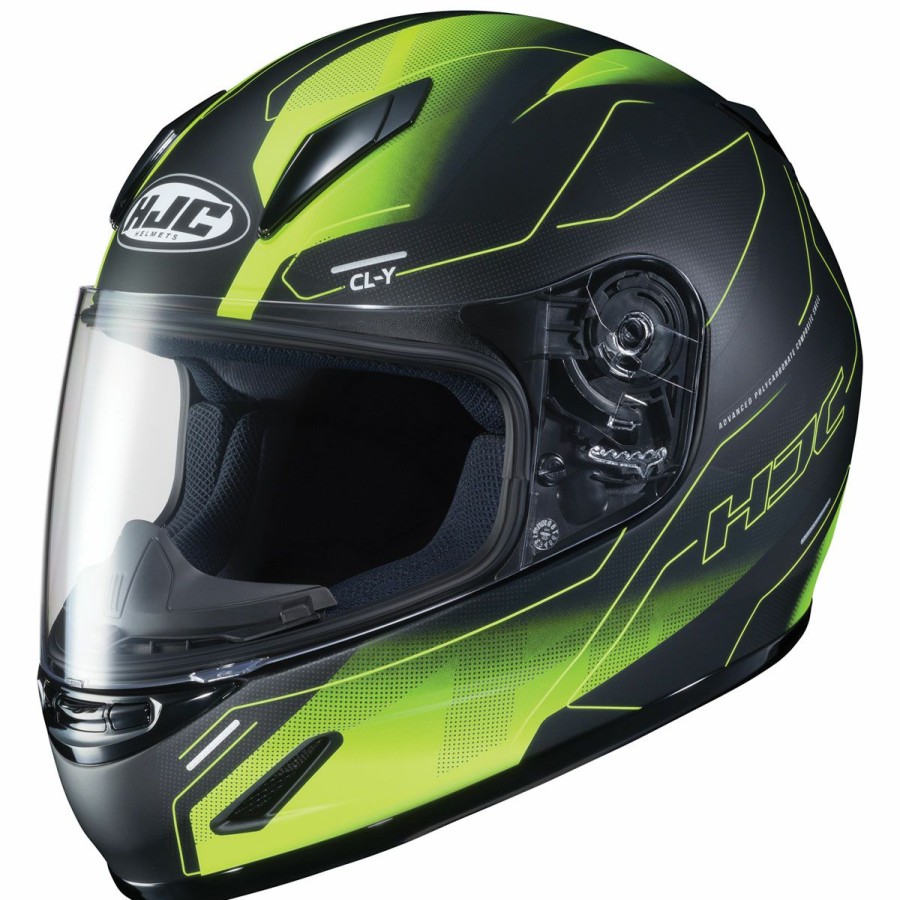 Helmets * | Hjc Cl-Y Youth Taze Hi-Viz Full Face Helmet