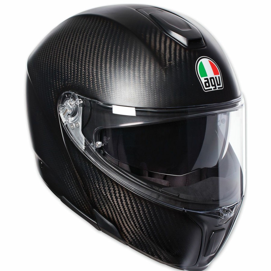 Helmets * | Agv Sport Modular Matte Carbon Helmet