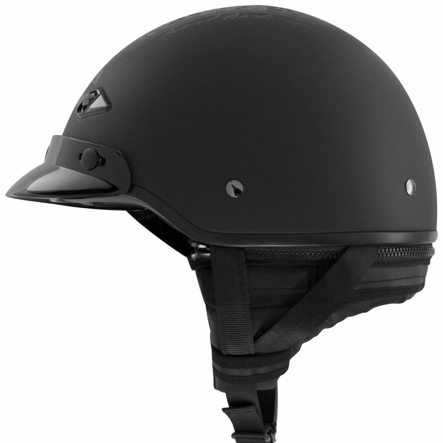 Helmets * | Ls2 Bagger Hard Luck Half Helmet