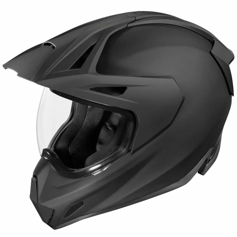 Helmets * | Icon Variant Pro Rubatone Black Dual Sport Helmet