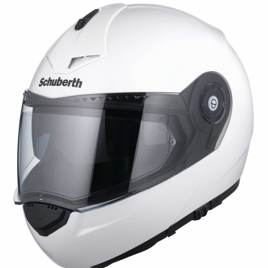 Helmets * | Schuberth C3 Pro Gloss White Modular Helmet