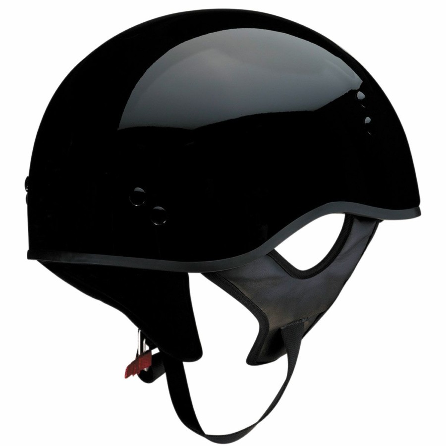 Helmets * | Z1R Vagrant Gloss Black Half Helmet