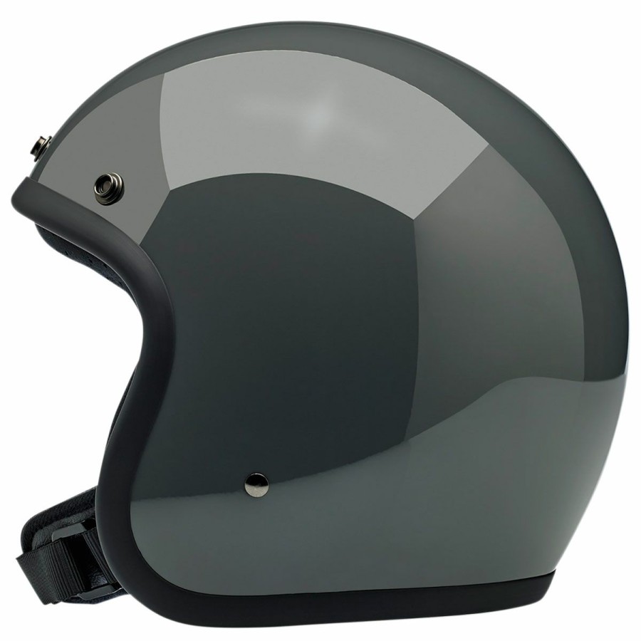 Helmets * | Biltwell Inc. Bonanza Storm Gray Open Face Helmet