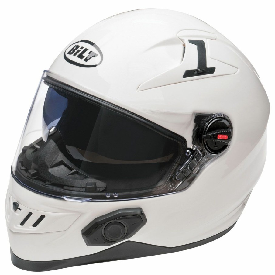 Helmets * | Bilt Techno 2.0 White Sena Bluetooth Helmet