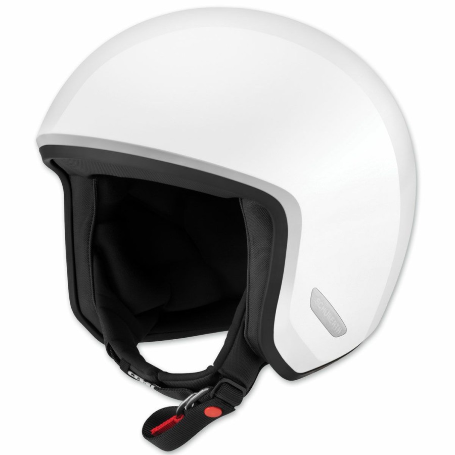 Helmets * | Schuberth O1 Gloss White Open Face Helmet