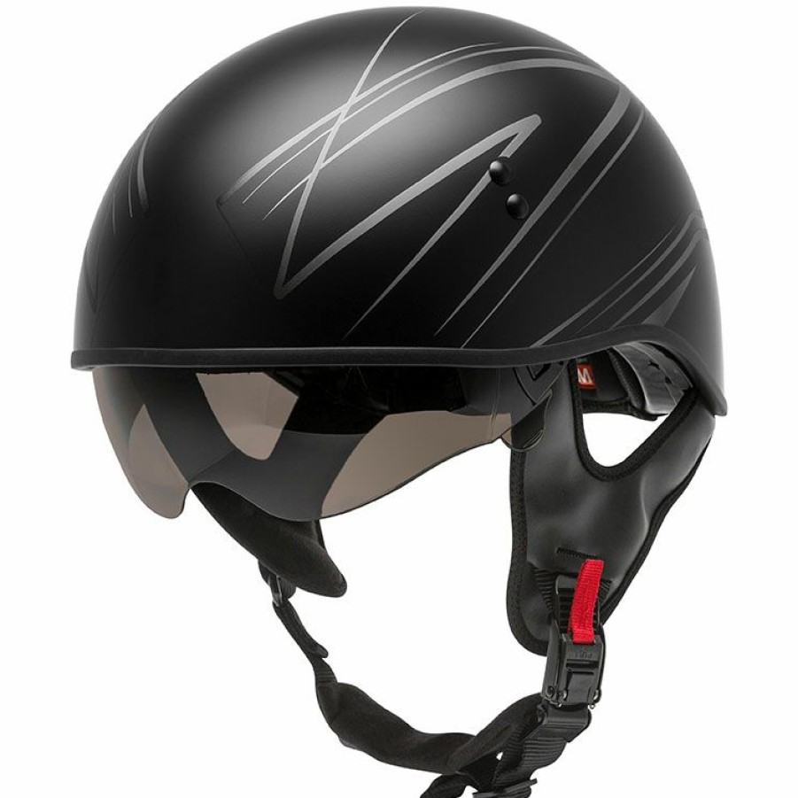 Helmets * | Gmax Hh-65 Torque Half Helmet