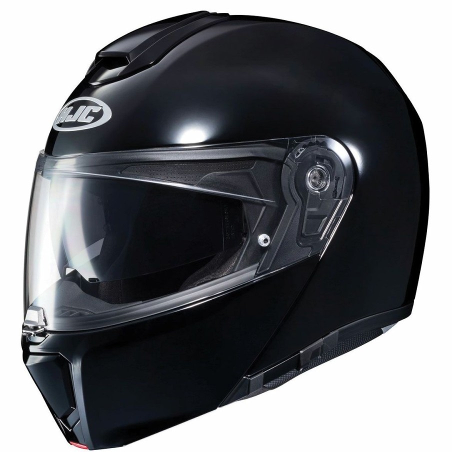 Helmets * | Hjc Rpha-90S Black Modular Helmet