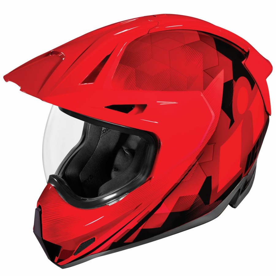 Helmets * | Icon Variant Pro Ascension Red Dual Sport Helmet