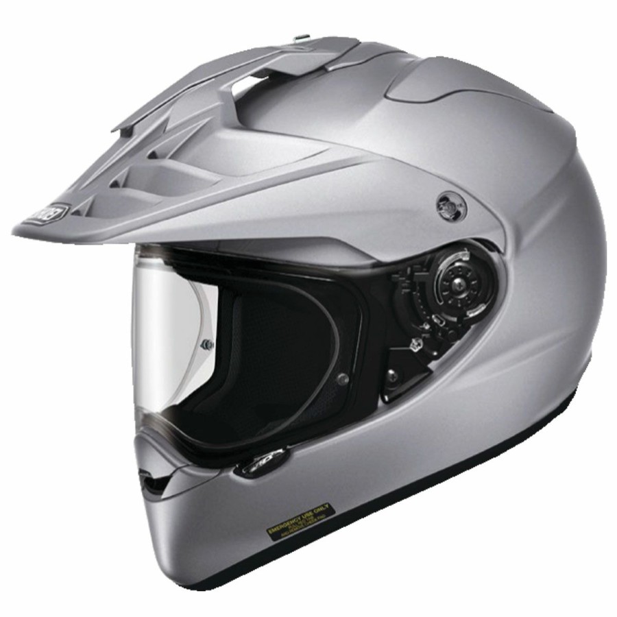 Helmets * | Shoei Hornet X2 Light Silver Dual Sport Helmet