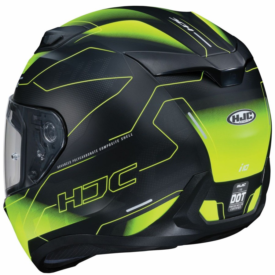 Helmets * | Hjc I10 Taze Black/Hi-Viz Full Face Helmet