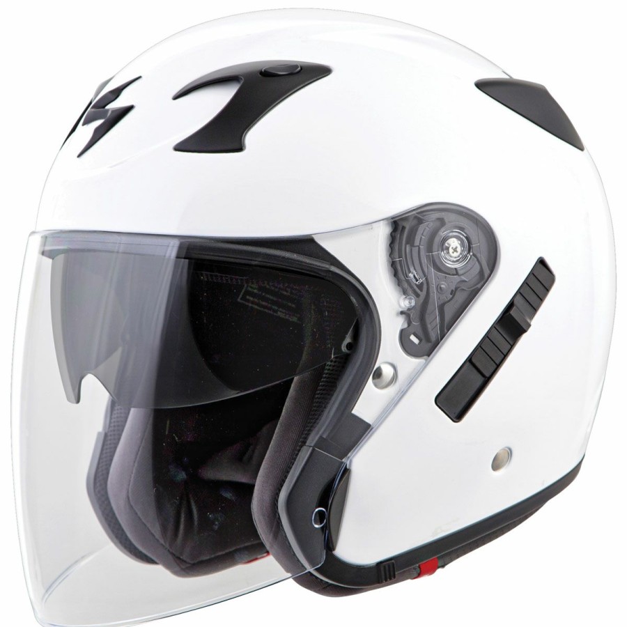 Helmets * | Scorpion Exo Exo-Ct220 White Open Face Helmet