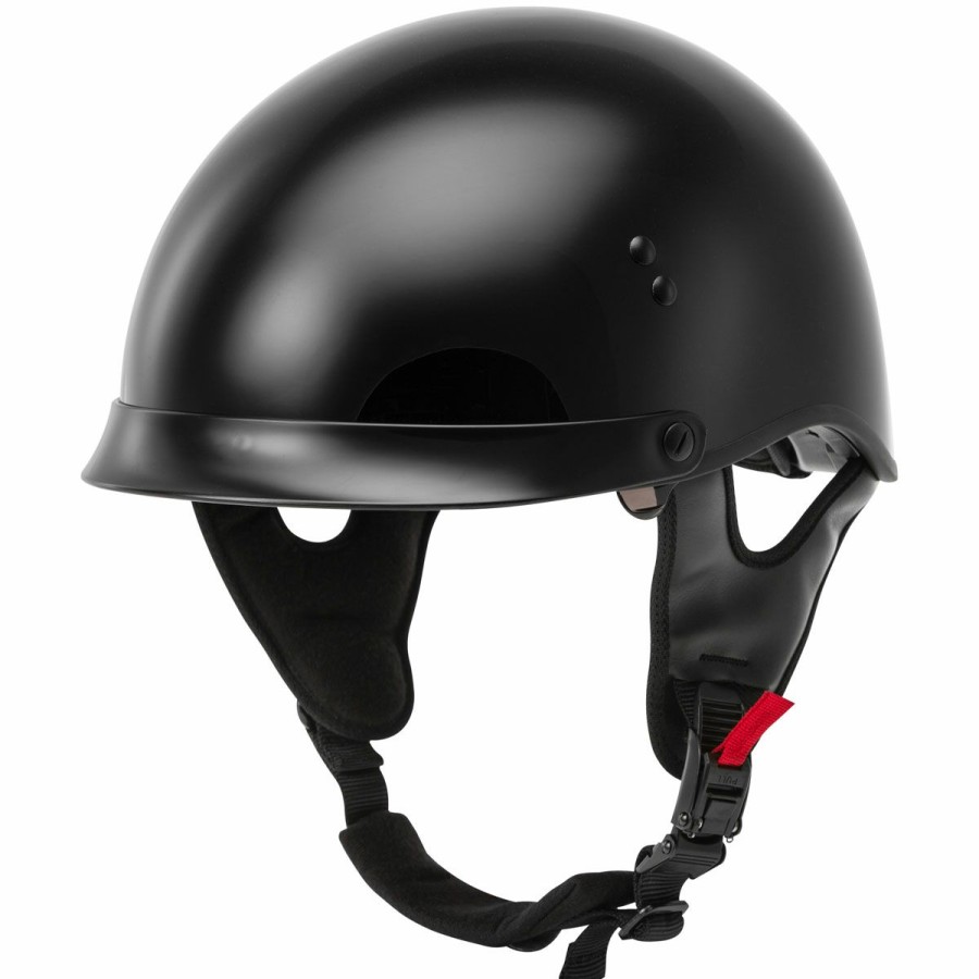 Helmets * | Gmax Hh-65 Full Dressed Half Helmet