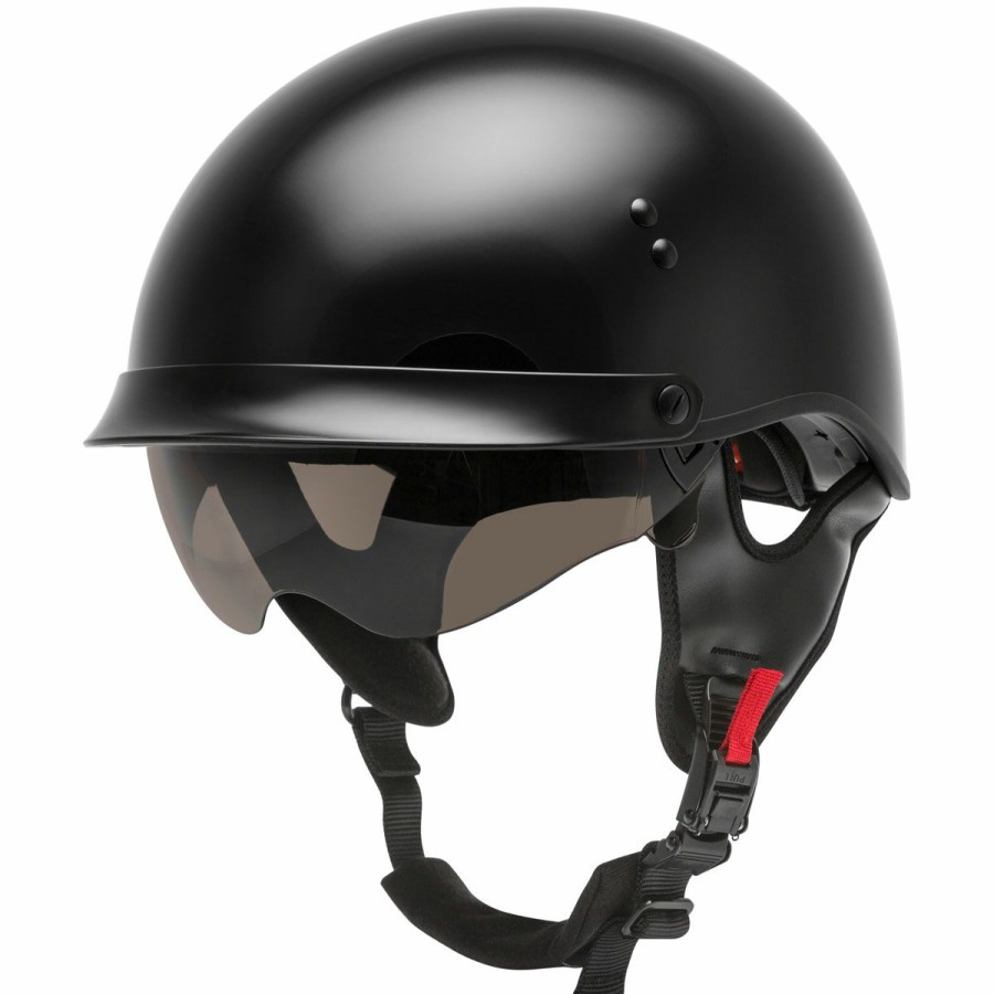 Helmets * | Gmax Hh-65 Full Dressed Half Helmet