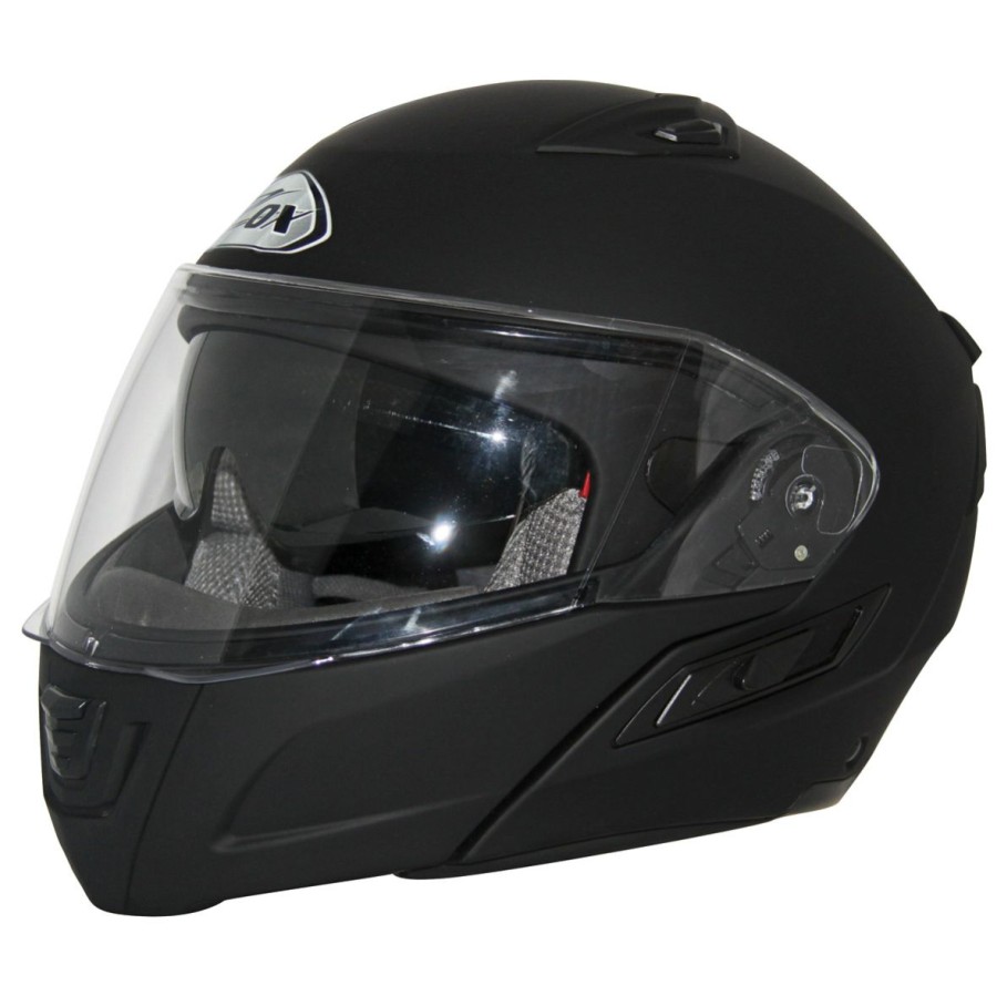 Helmets * | Zox Condor Svs Matte Black Modular Helmet