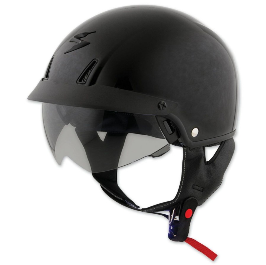 Helmets * | Scorpion Exo-C110 Black Half Helmet