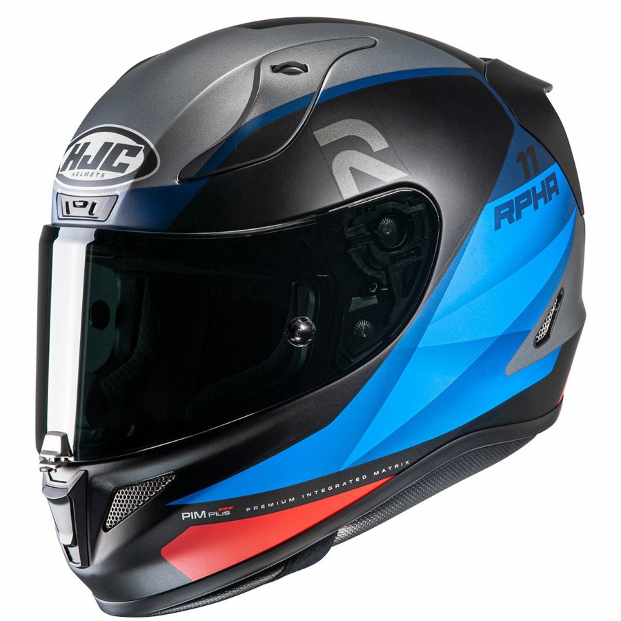 Helmets * | Hjc Black/Blue/Red Rpha 11 Pro Texen Full Face Helmet