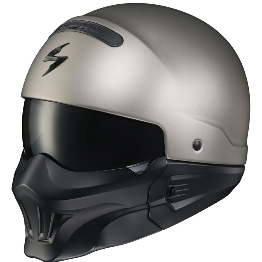 Helmets * | Scorpion Exo Covert Titanium Half Helmet With Evo Mask