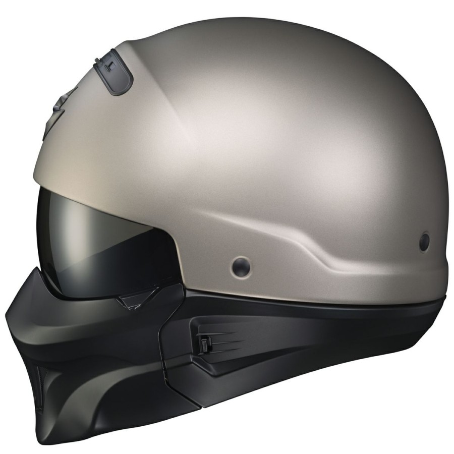 Helmets * | Scorpion Exo Covert Titanium Half Helmet With Evo Mask