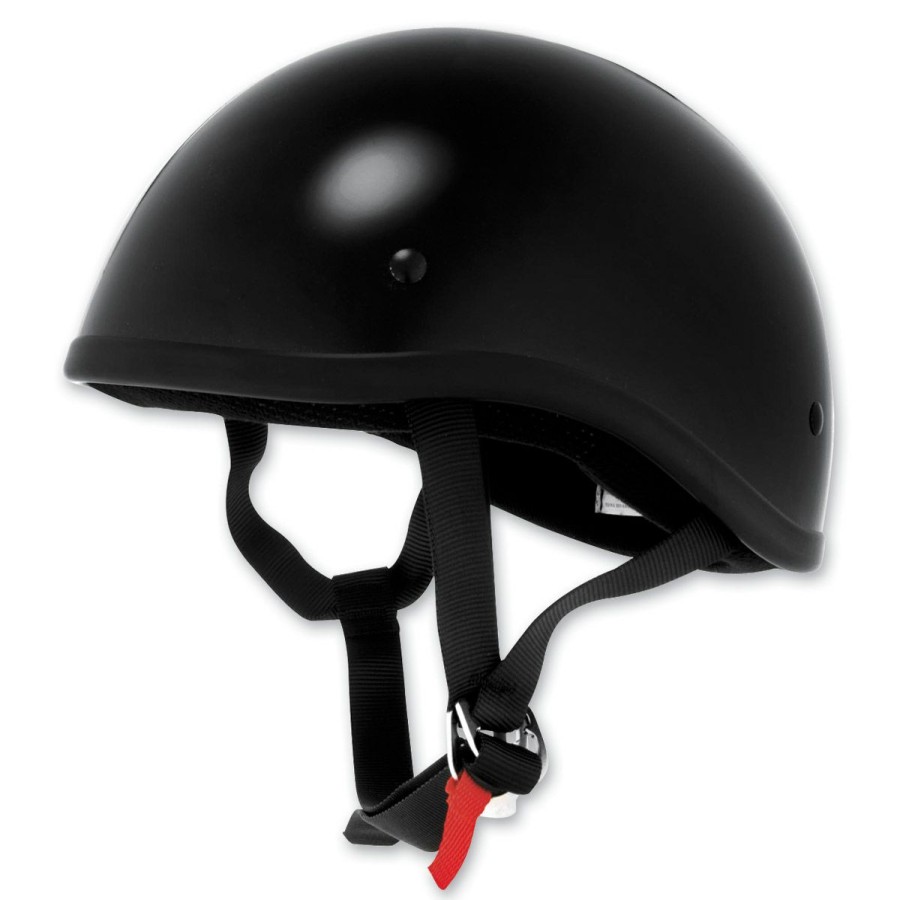 Helmets * | Skid Lid Original Black Half Helmet