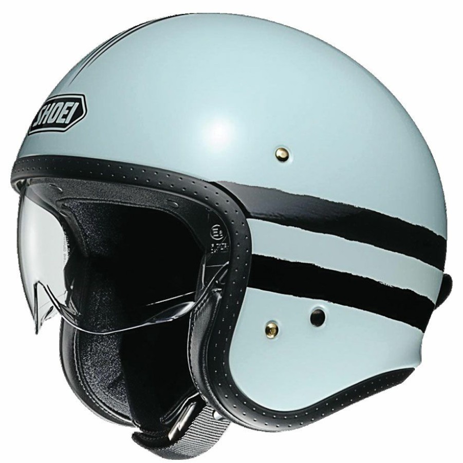 Helmets * | Shoei J-O Sequel Blue/Black Open Face Helmet