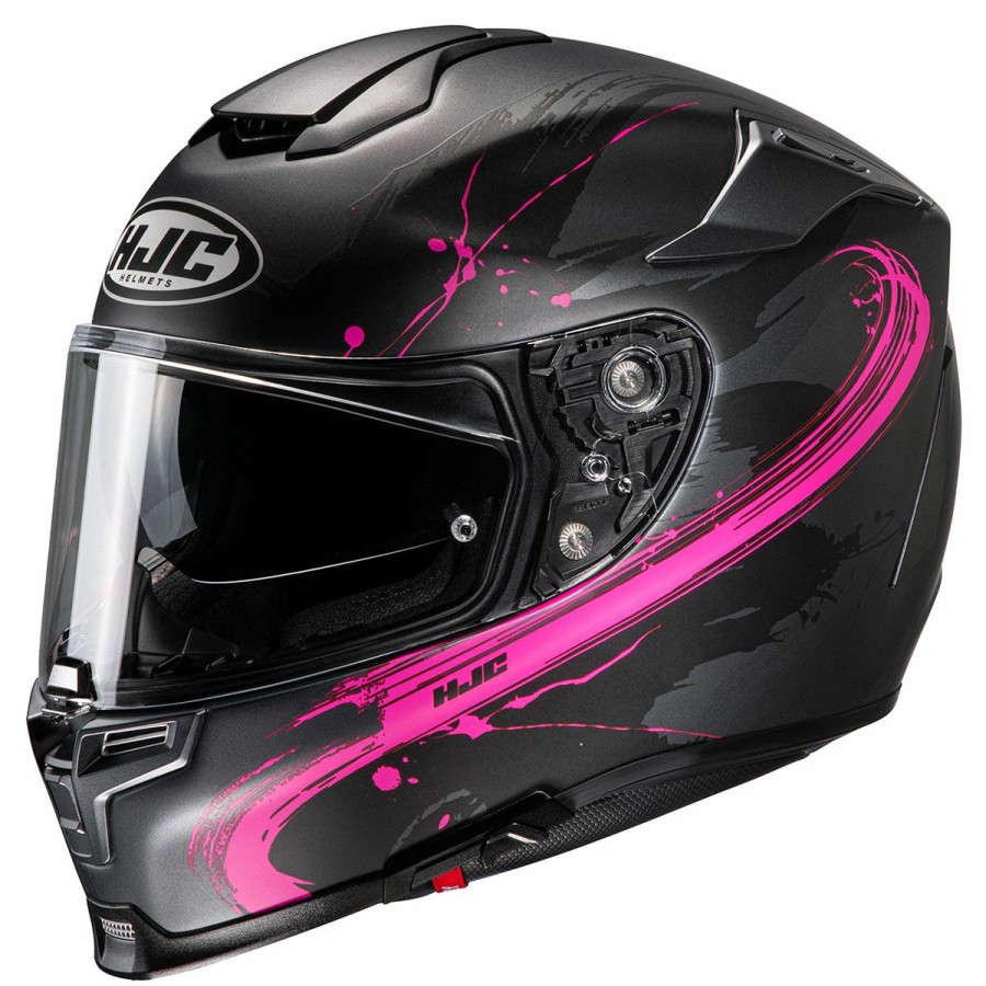 Helmets * | Hjc Black/Pink Rpha 70 St Erin Full Face Helmet