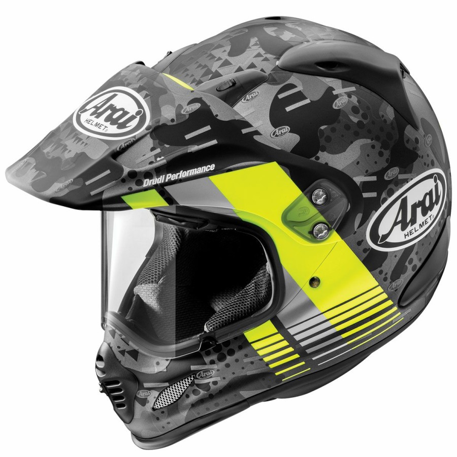 Helmets * | Arai Helmet Arai Xd4 Cover Frost Yellow Dual Sport Helmet