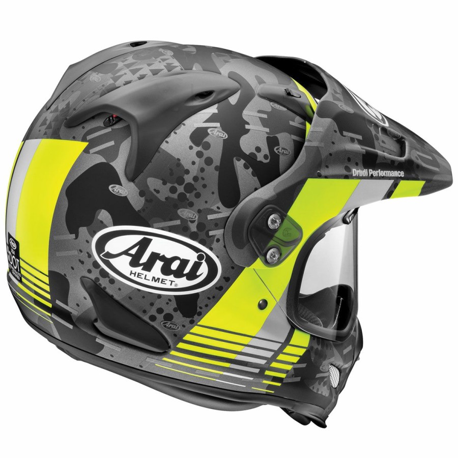 Helmets * | Arai Helmet Arai Xd4 Cover Frost Yellow Dual Sport Helmet