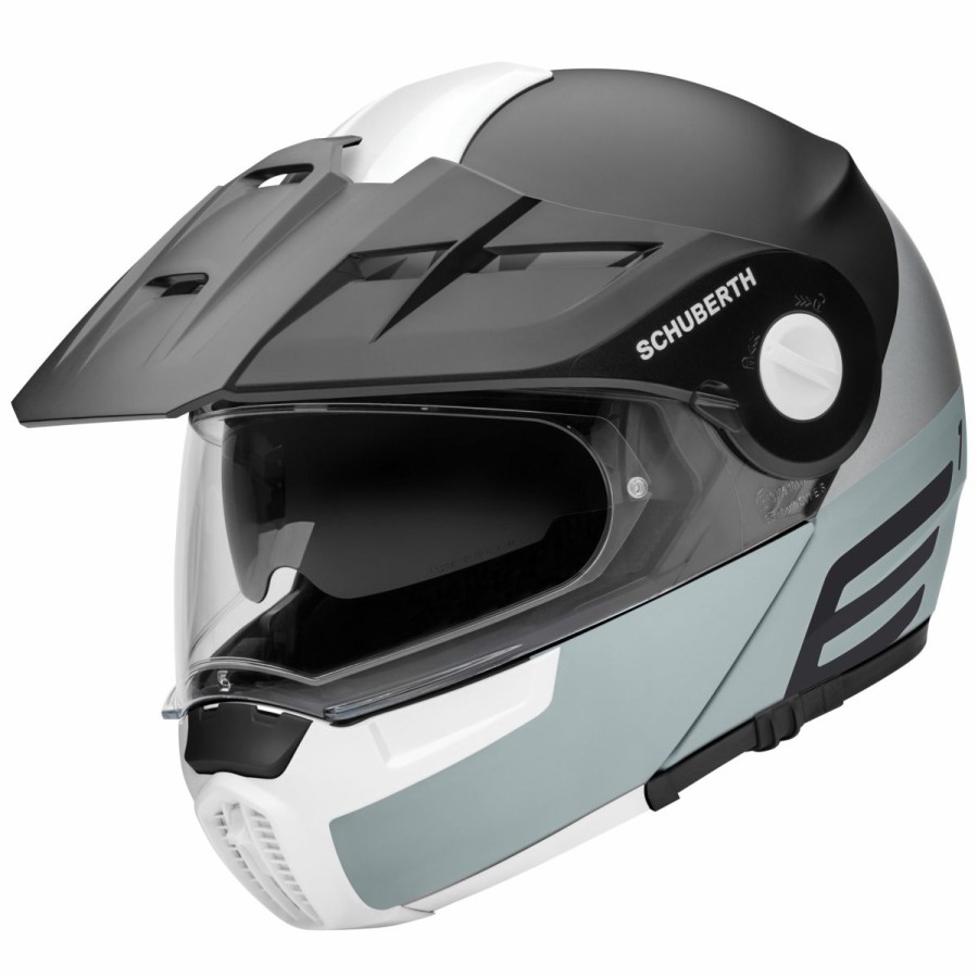 Helmets * | Schuberth E1 Cut Gray Modular Helmet