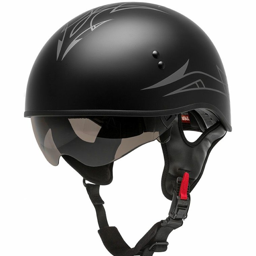 Helmets * | Gmax Hh-65 Pin Half Helmet