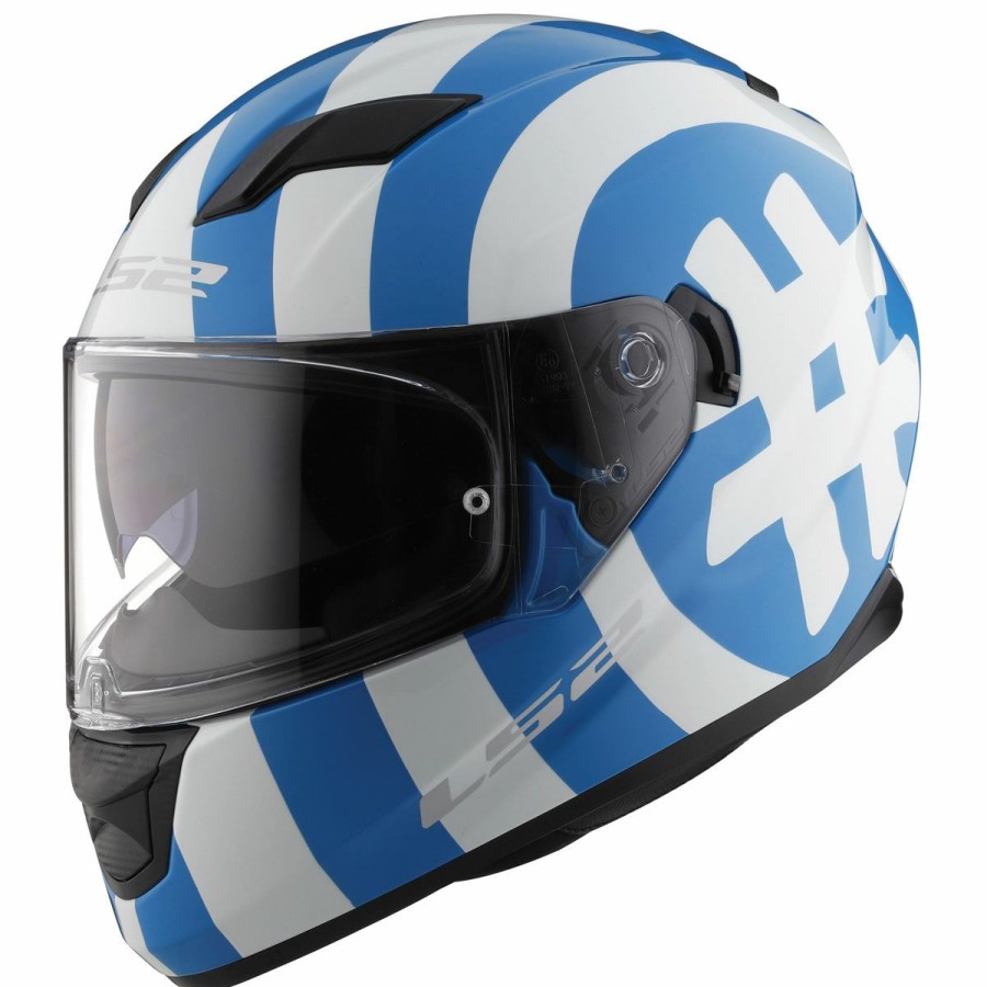 Helmets * | Ls2 Stream Hashtag Glow In The Dark Full Face Helmet