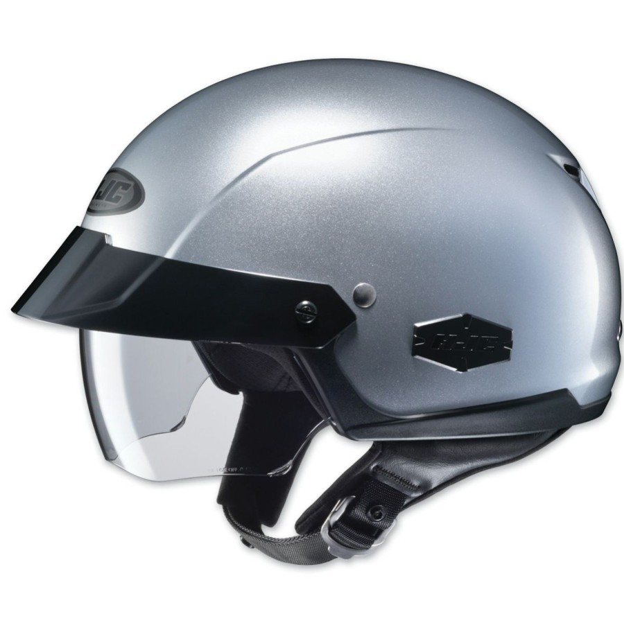 Helmets * | Hjc Is-Cruiser Metallic Silver Half Helmet