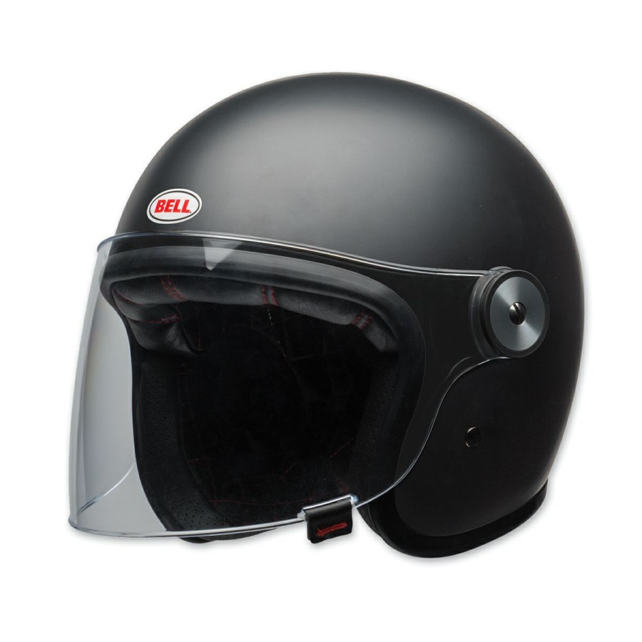 Helmets * | Bell Le Riot Matte Black Open Face Helmet