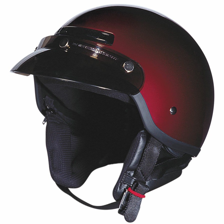 Helmets * | Z1R Drifter Wine Half Helmet