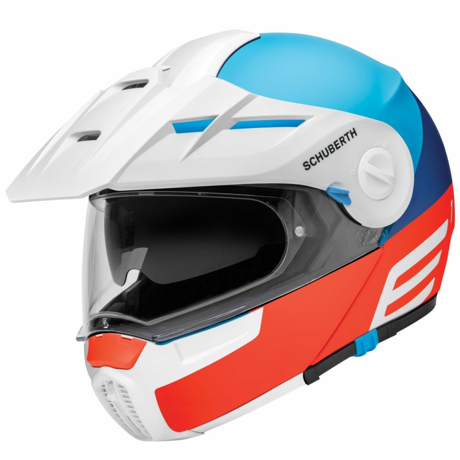 Helmets * | Schuberth E1 Cut Blue Modular Helmet