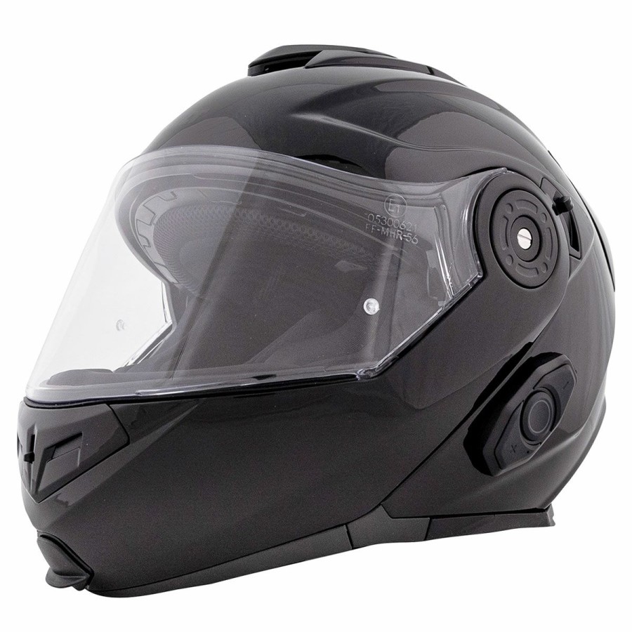 Helmets * | Bilt Techno 3.0 Gloss Black Modular Helmet