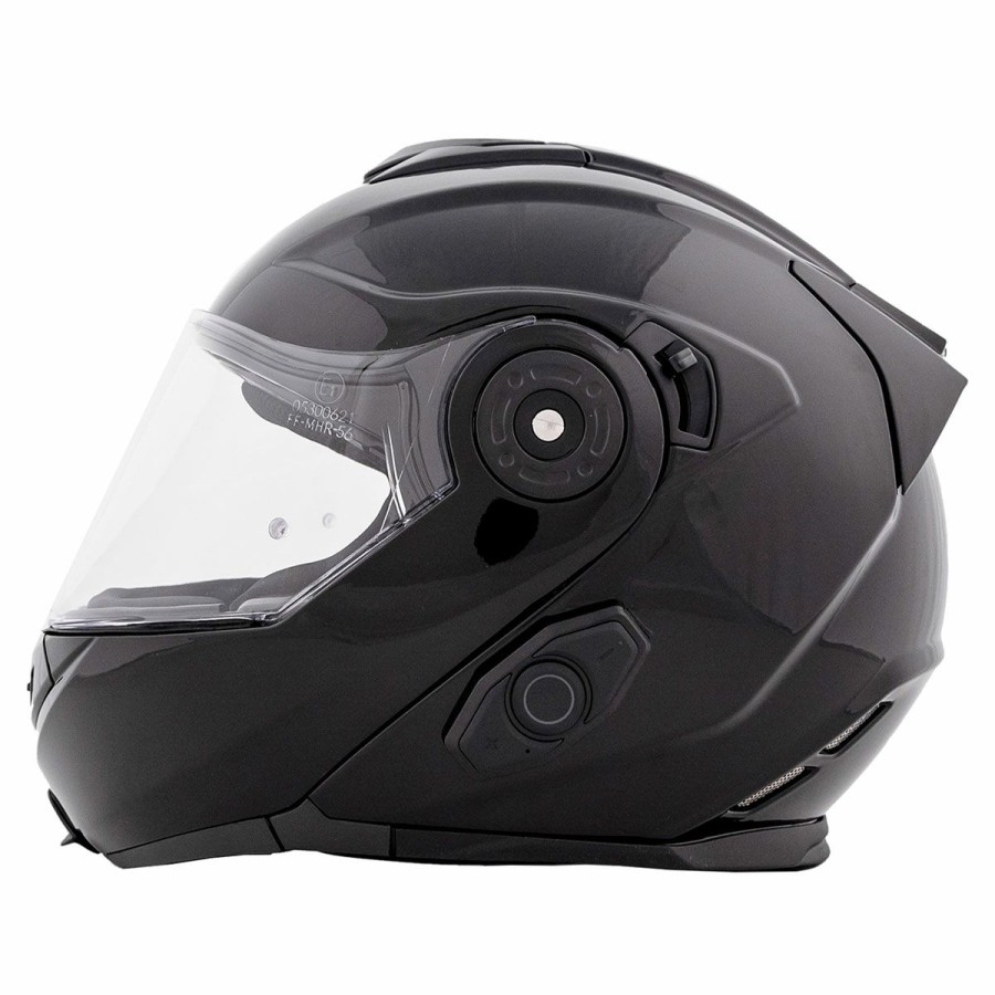 Helmets * | Bilt Techno 3.0 Gloss Black Modular Helmet