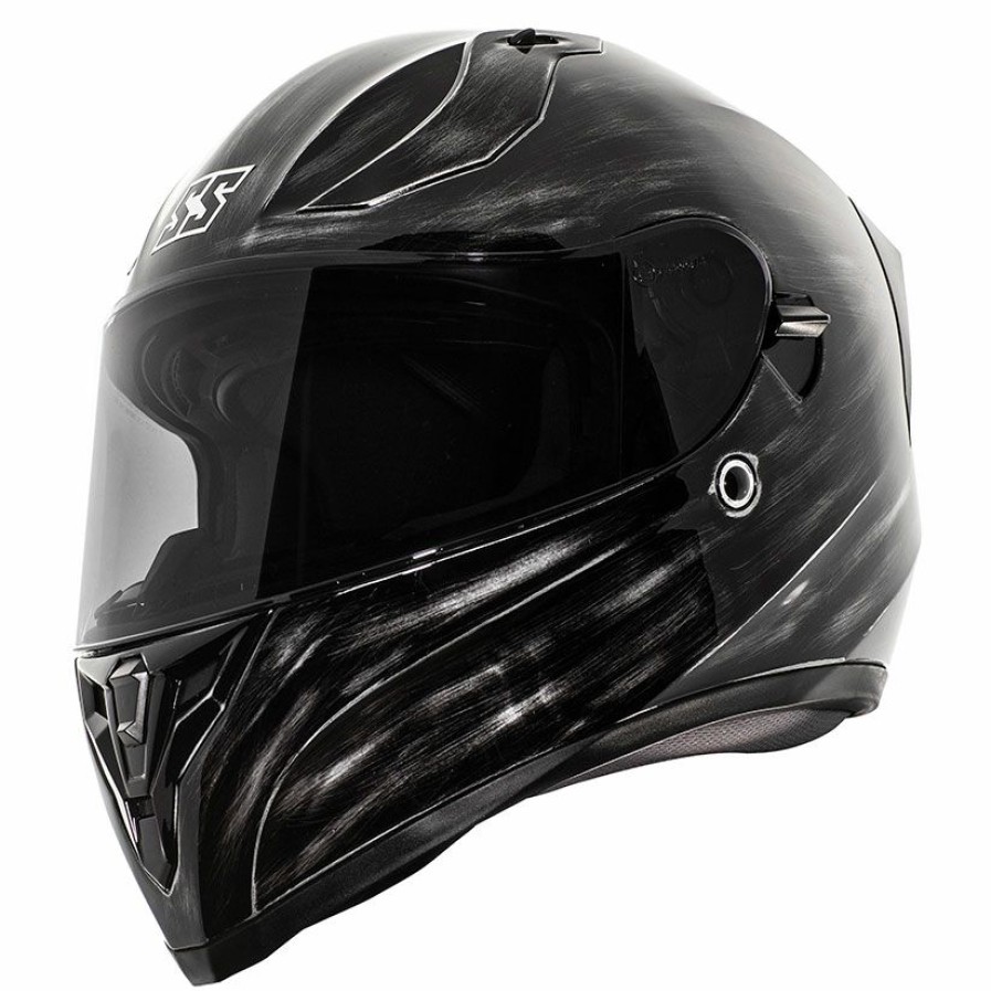 Helmets * | Speed And Strength Ss2100 Gloss Grunged Black Full Face Helmet