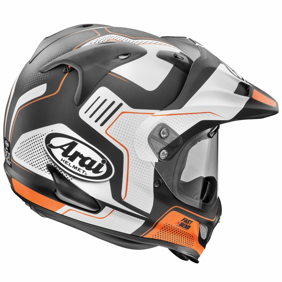 Helmets * | Arai Helmet Arai Xd4 Vision Orange Frost Dual Sport Helmet