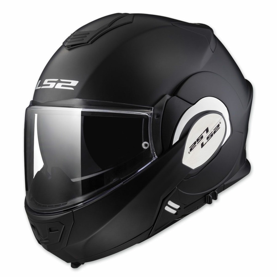 Helmets * | Ls2 Valiant Matte Black Modular Helmet