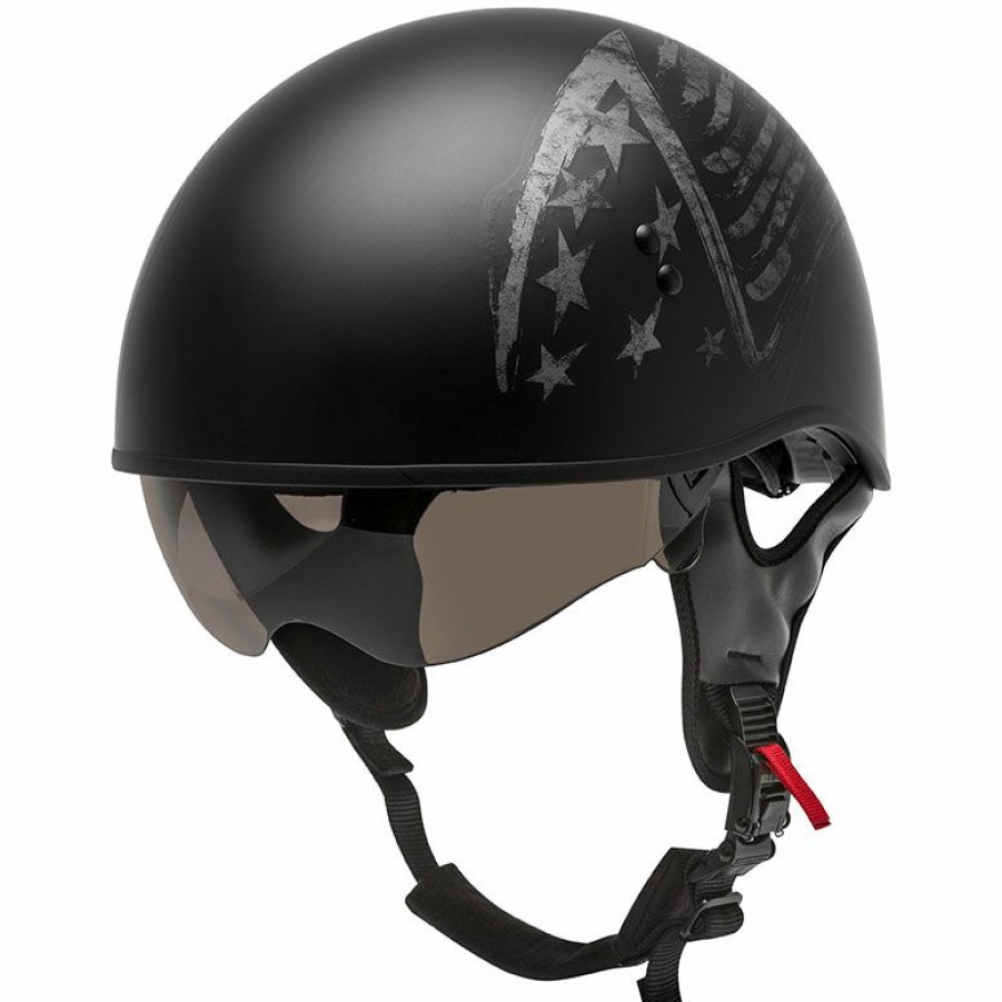 Helmets * | Gmax Hh-65 Bravery Half Helmet