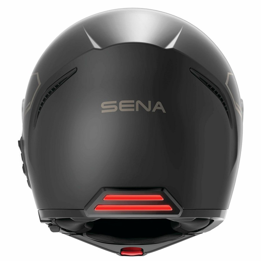 Helmets * | Sena Technologies Matte Black Impulse Modular Mesh Helmet