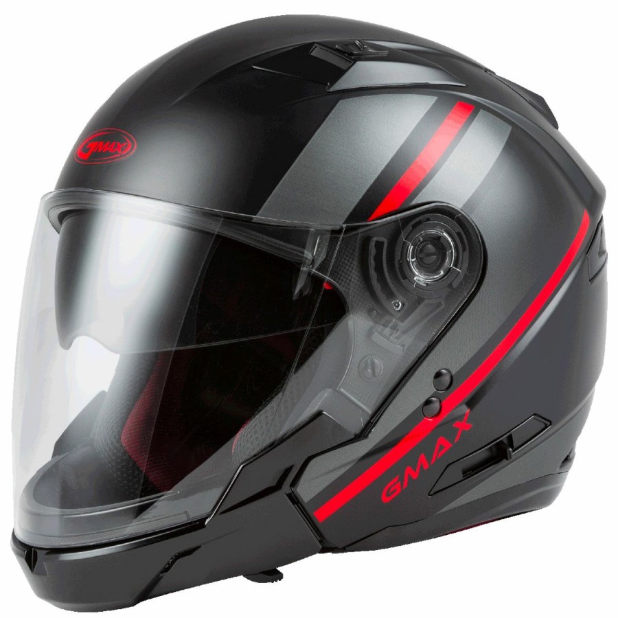 Helmets * | Gmax Of-77 Reform Red/Matte Black Open Face Helmet