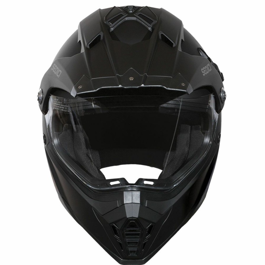 Helmets * | Sedici Viaggio Matte Black Dual Sport Helmet