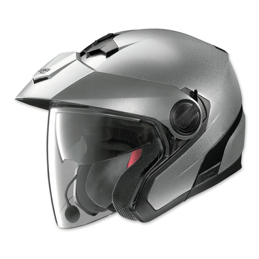 Helmets * | Nolan N40 Mcs 2 Platinum Silver Open Face Helmet