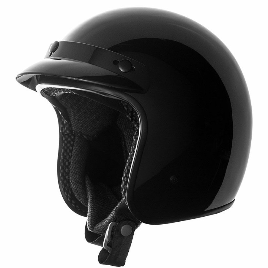 Helmets * | Speed And Strength Ss610 Gloss Black Open Face Helmet